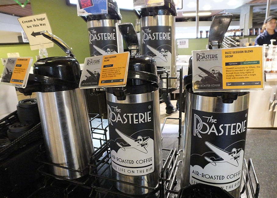 Serving The Roasterie Coffee.